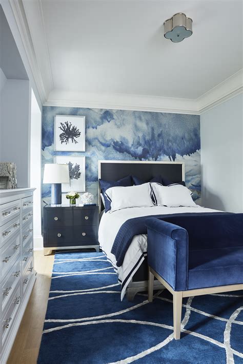 blue accent wall bedroom ideas.